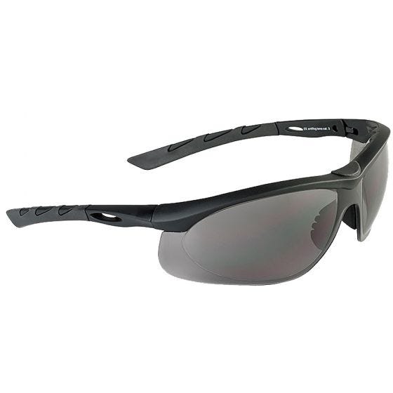 Swiss Eye Lancer Sonnenbrille mit Gläsern in Smoke / Gummigestell in Schwarz