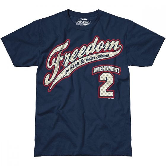 7.62 Design 2nd Amendment Freedom T-Shirt Navy Blue