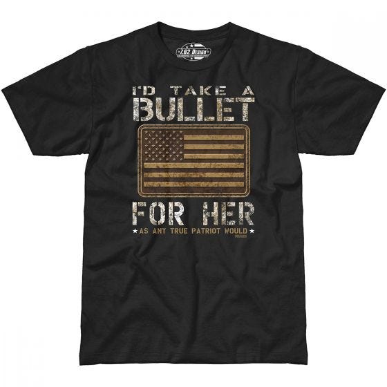 7.62 Design Bullet For Her T-Shirt Schwarz