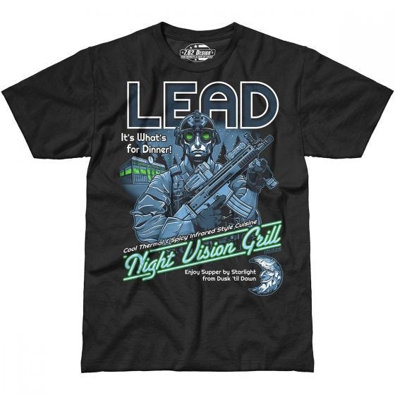 7.62 Design Lead It's What's for Dinner T-Shirt Schwarz