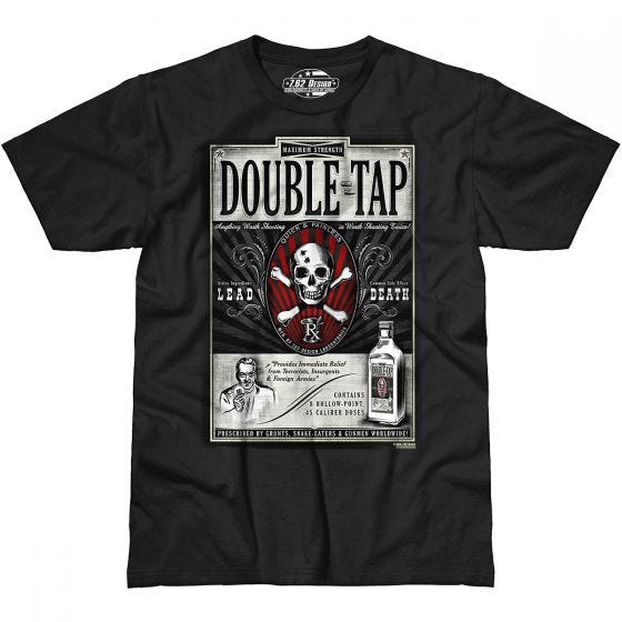 7.62 Design Double Tap T-Shirt Schwarz