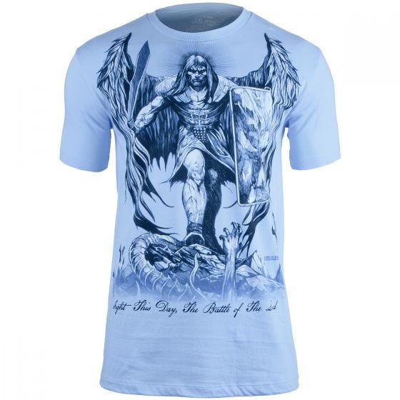 7.62 Design St Michael Fight This Day T-Shirt Hellblau