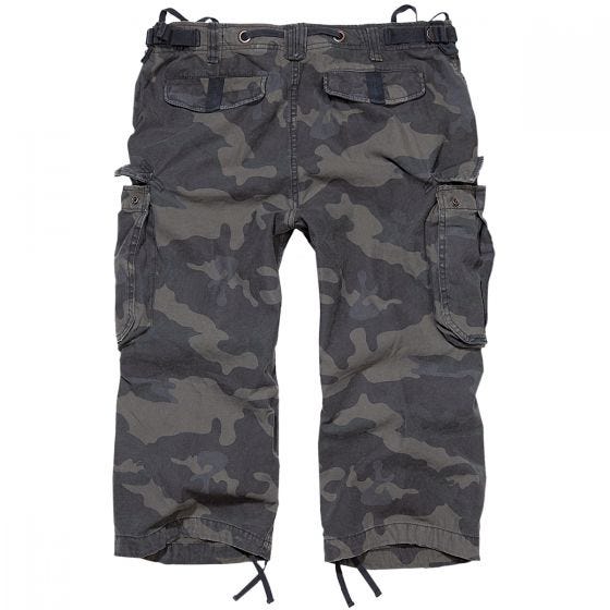 Brandit Industry Vintage Shorts mit 3/4-Bein Dark Camo