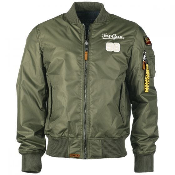 Mil-Tec Top Gun Flight Jacket Tomcat Oliv Drab