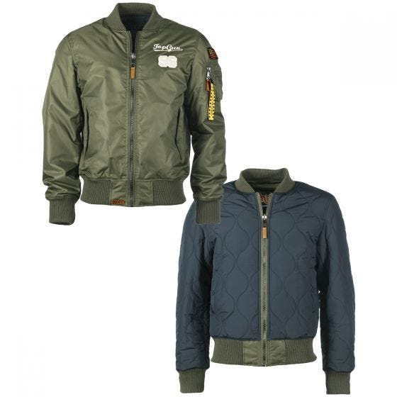 Mil-Tec Top Gun Flight Jacket Tomcat Oliv Drab