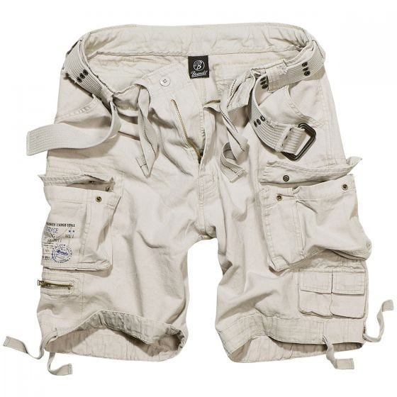 Brandit Savage Vintage Shorts Old White