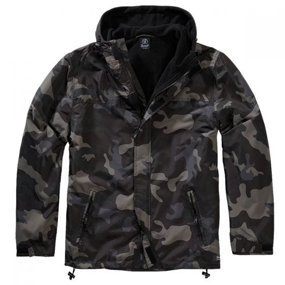 Brandit Windjacke mit Reißverschluss - Dark Camo