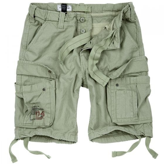 Surplus Airborne Shorts im Vintage-Stil Light Olive