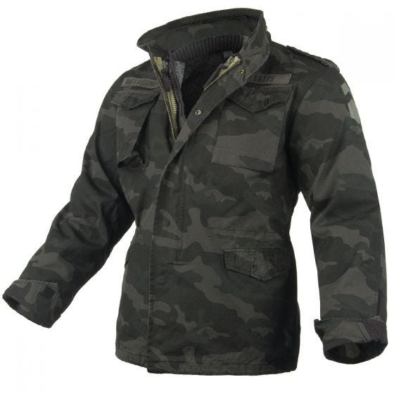 Surplus M65 Regiment Jacke Black Camo