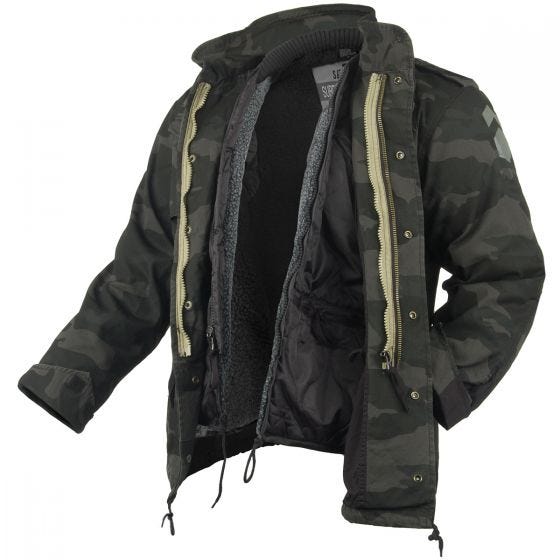 Surplus M65 Regiment Jacke Black Camo