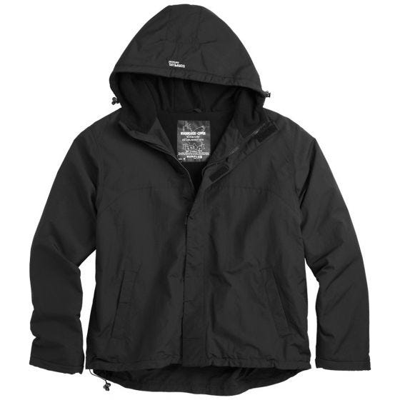 Surplus Windbreaker-Jacke mit Reißverschluss Schwarz