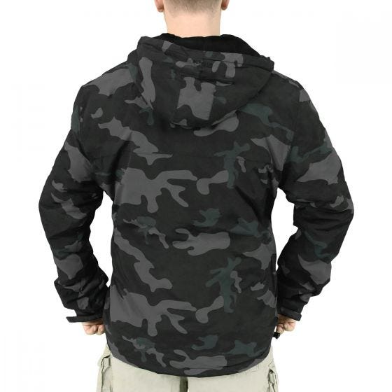 Surplus Windbreaker-Jacke mit Reißverschluss Black Camo