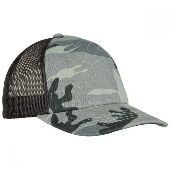 YP Camo Trucker Mütze - Dark Camo/Schwarz