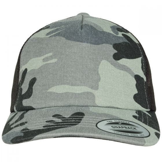 YP Camo Trucker Mütze - Dark Camo/Schwarz