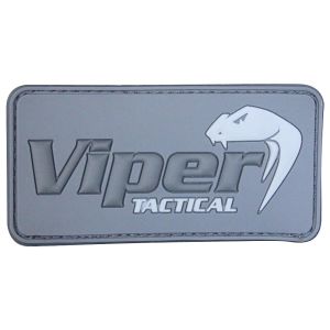 Viper Subdued Rubber Logo Patch Titanium