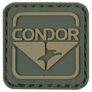 Condor PVC-Patch mit Logo Grün/Braun