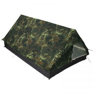 MFH Minipack 2-Personen-Zelt mit Moskitonetz Flecktarn