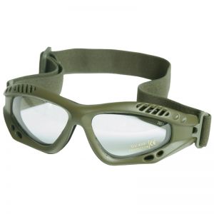 Mil-Tec Commando Air Pro Schutzbrille Gläser Transparent Gestell Oliv