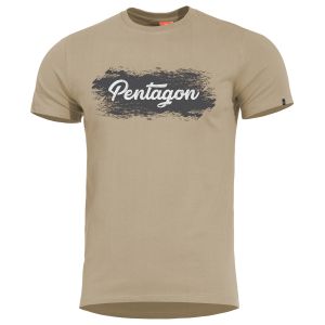 Pentagon Ageron T-Shirt mit Motiv im Grunge-Stil Khaki