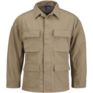Propper Uniform BDU-Jacke aus Baumwoll-Polyester-Ripstop Khaki
