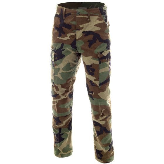 MFH BDU Einsatzhose aus Ripstop Woodland