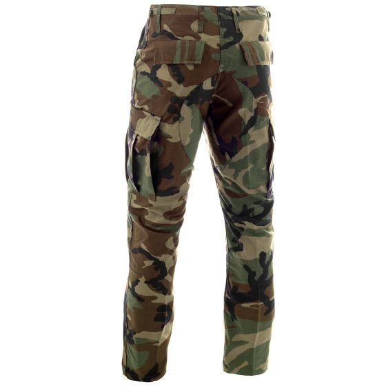 MFH BDU Einsatzhose aus Ripstop Woodland