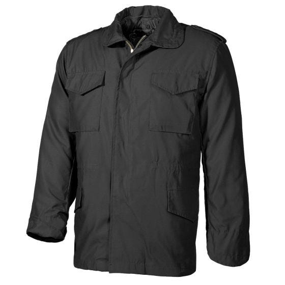 MFH US M65 Feldjacke mit Steppfutter - Schwarz
