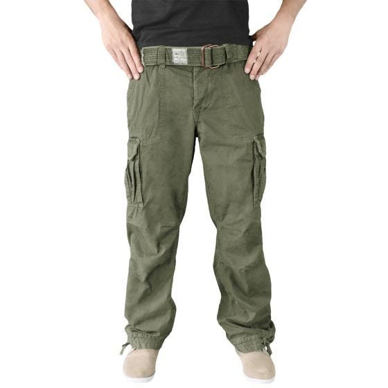 Surplus Premium Hose im Vintage-Stil Oliv