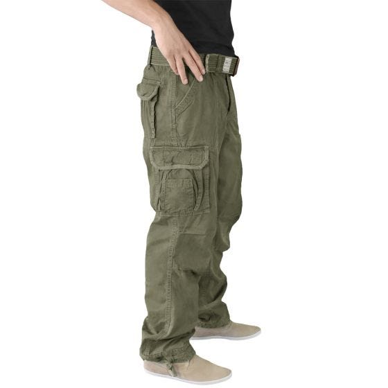 Surplus Premium Hose im Vintage-Stil Oliv