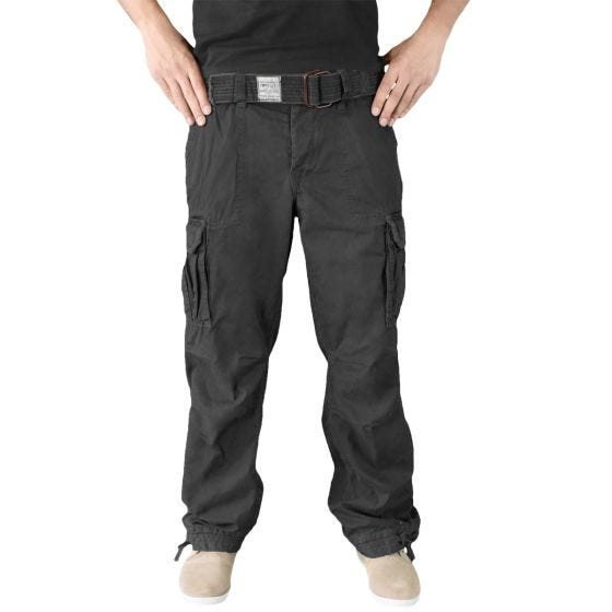 Surplus Premium Hose im Vintage-Stil Schwarz