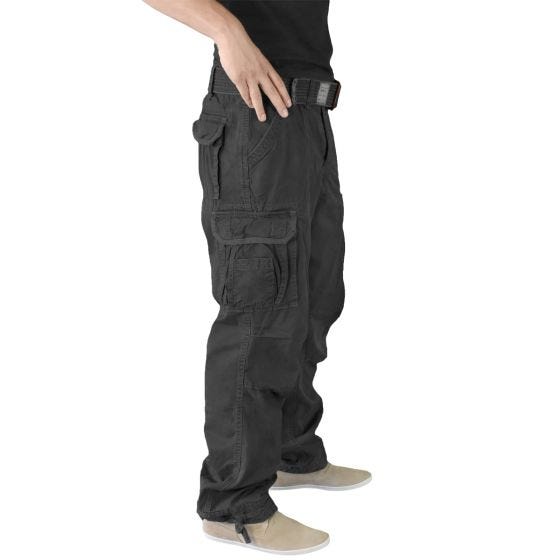 Surplus Premium Hose im Vintage-Stil Schwarz
