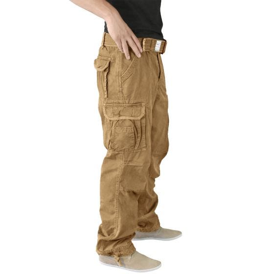 Surplus Premium Hose im Vintage-Stil Coyote
