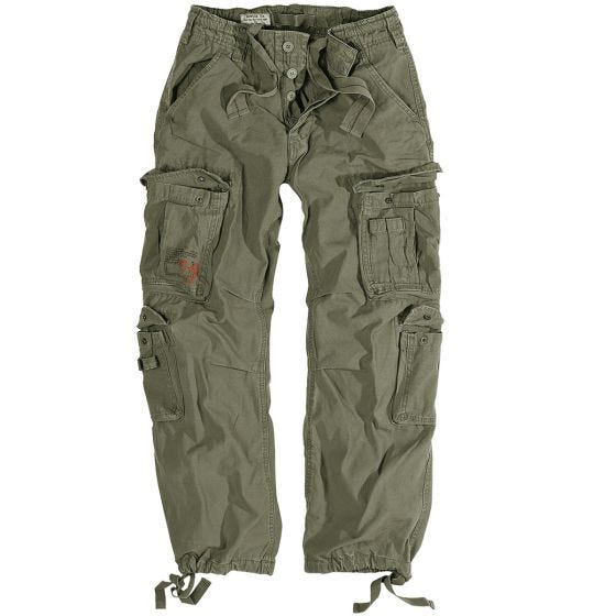 Surplus Airborne Hose im Vintage-Stil Oliv