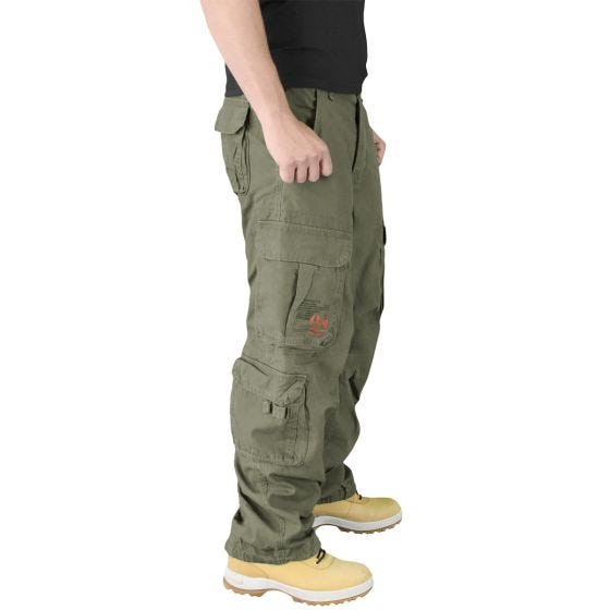 Surplus Airborne Hose im Vintage-Stil Oliv