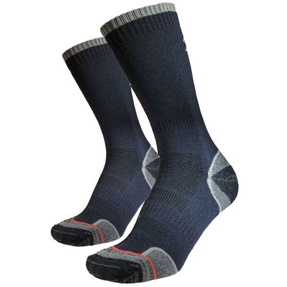 1000 Mile Walk Repreve Single Layer Socken 2 Pack - Navy/Holzkohle