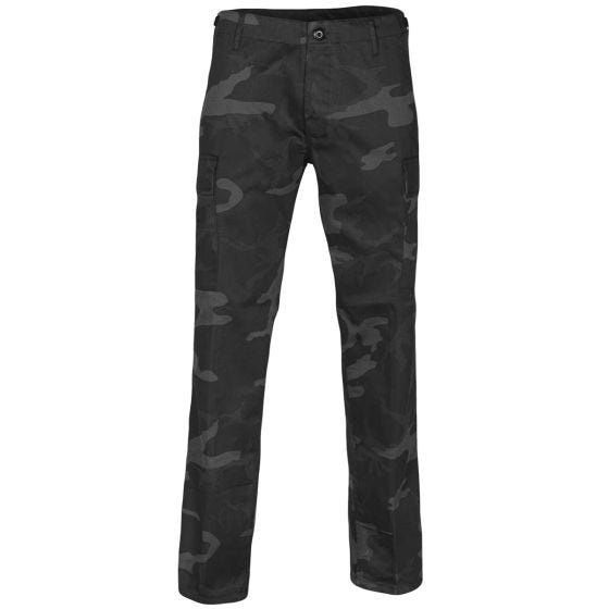 Mil-Tec US BDU Ranger Hose Straight Cut - Black Camo