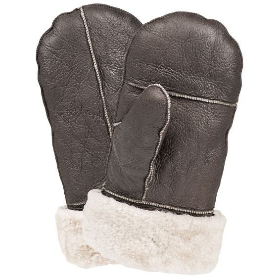 Mil-Tec US AF Leather B3 Mittens Braun