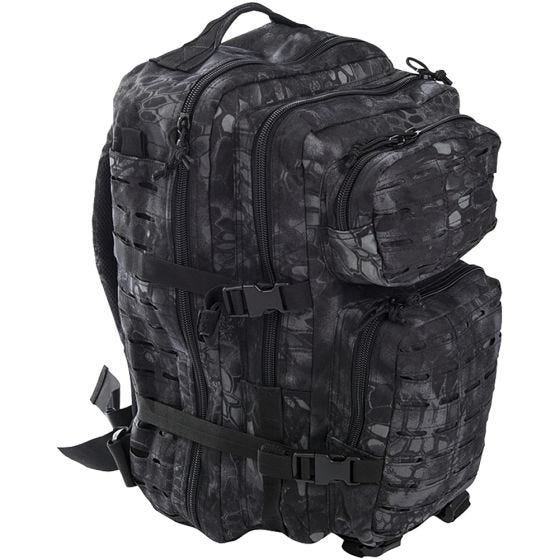 Mil-Tec US Assault Pack Laser Cut Large Einsatzrucksack Mandra Night