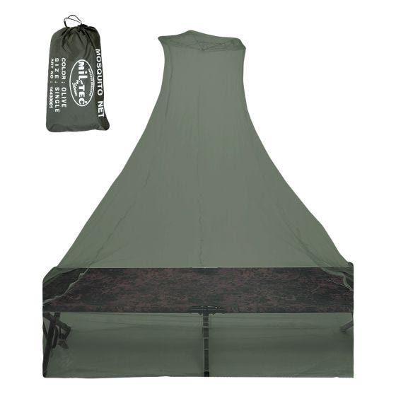 Mil-Tec Double Mosquito Net with Bag Oliv