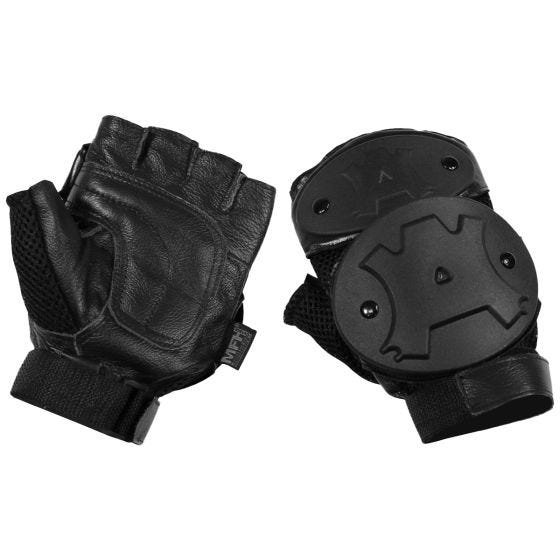 MFH Fingerlose Schutzhandschuhe Schwarz