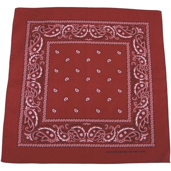 MFH Bandana aus Baumwolle Weinrot