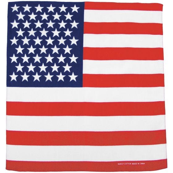 MFH Bandana aus Baumwolle US-Flagge