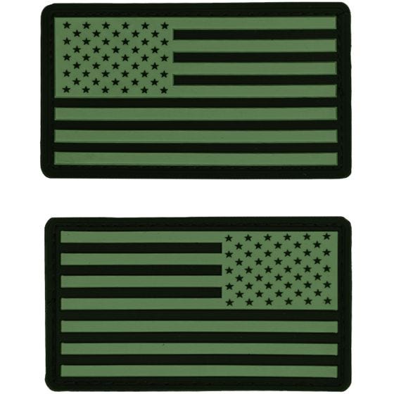 Mil-Tec USA Flag Patch (Pack of 2) Oliv