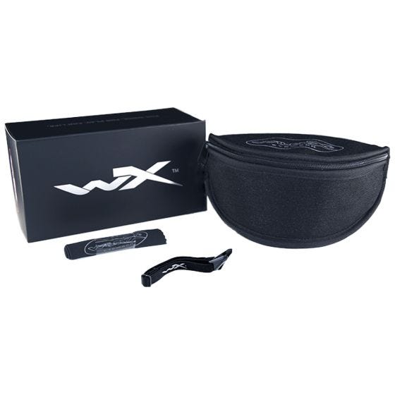 Wiley X WX Rogue Comm Schutzbrille - Gläser in Smoke Grey + Transparent + Light Rust / Gestell in Mattschwarz