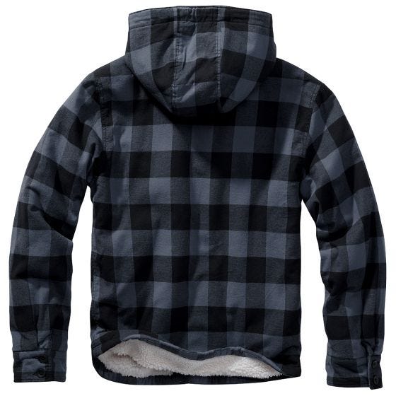 Brandit Lumber Hooded Jacke - Schwarz/Grau