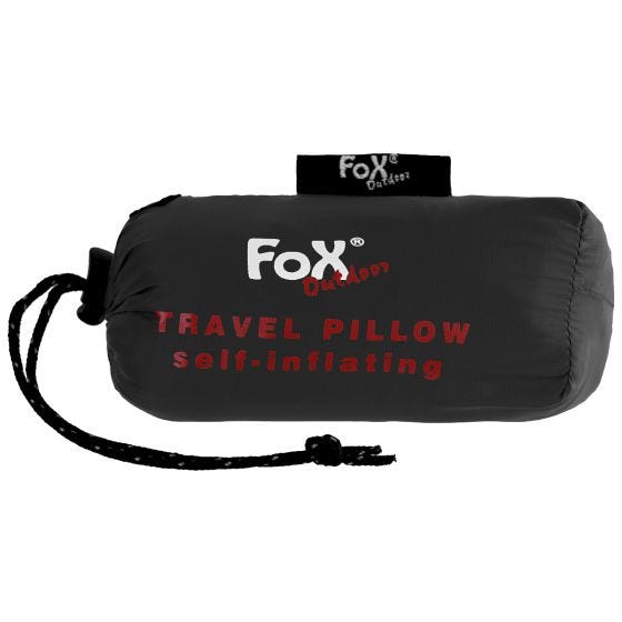 Fox Outdoor Inflatable Travel Pillow Schwarz