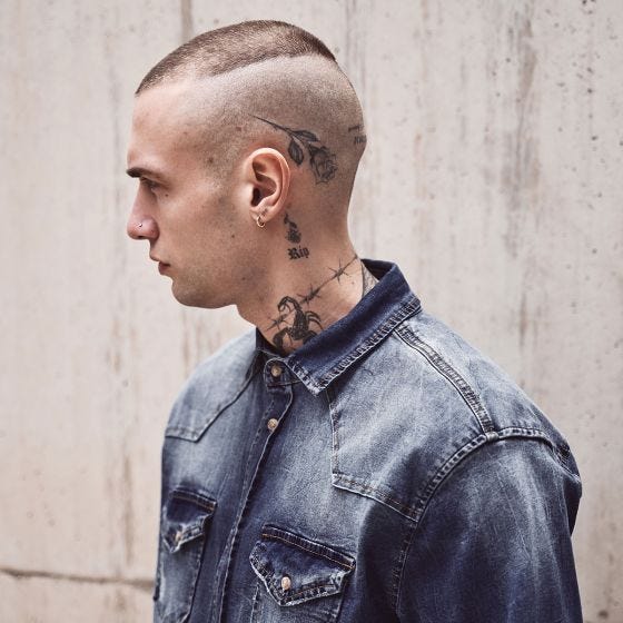 Brandit Riley Jeanshemd Denim Blue