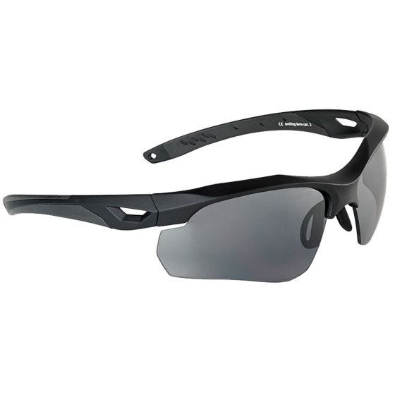 Swiss Eye Skyray Sonnenbrille mit Gläsern in Smoke + Klar / Gummigestell in Schwarz