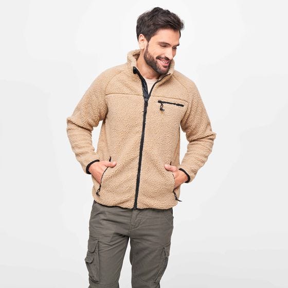 Brandit Teddyfleece Jacke - Camel