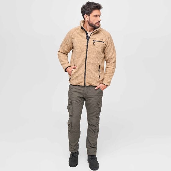 Brandit Teddyfleece Jacke - Camel